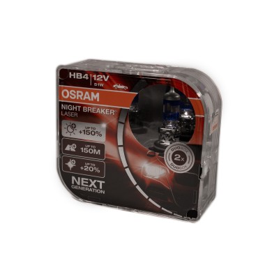 Галогенна лампа OSRAM 9006NL HB4 Night Breaker LASER NG +150% 51W 12V P22d HardDuopet