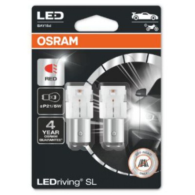 Габарит LED OSRAM LEDriving SL 7528DRP-02b P21/5W 12V BAY15d RED