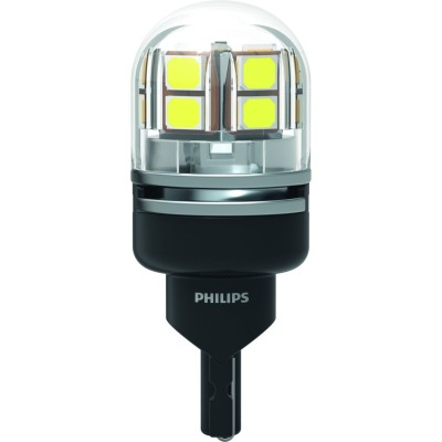 Світлодіодна лампа PHILIPS 11067CU70X1 W16W (T15) LED Ultinon Pro7000 W2.1X9.5d WHITE 12/24V (1 шт)