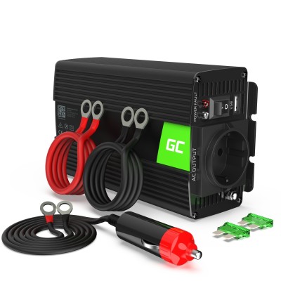 Преобразователь напряжения Green Cell 12V to 230V 300W/600W чистый синус