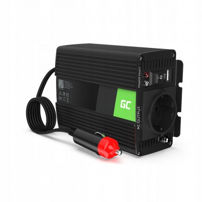 Преобразователь напряжения Green Cell 12V to 230V 150W/300W читстый синус