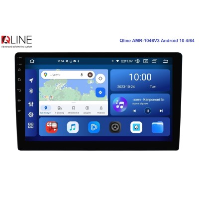 Мультимедійний центр Qline AMR-1046V3 Android 12 4/64 10'