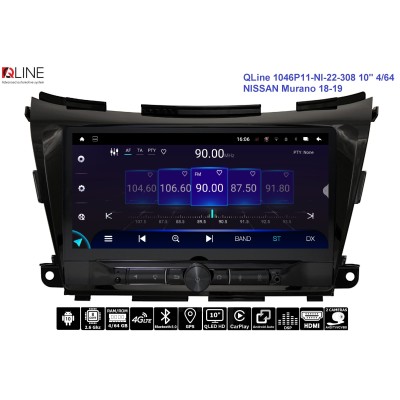 Автомагнітола QLine AMR 1046Р11-NI-22-308 10" 4/64 NISSAN Murano 18-19