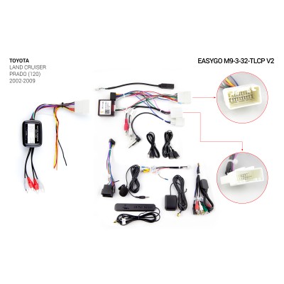 Штатна автомагнітола EasyGo M9-3-32-TLPC v2 Toyota Land Cruiser Prado (120) 2002-2009