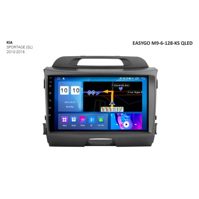 Штатное головное устройство EasyGo M9-6-128-KS QLED KIA Sportage