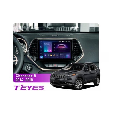 Штатна магнітола Teyes CC3 2k 3+32 Gb Jeep Cherokee 5 KL 2014-2018 10"