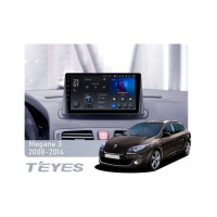 Штатна магнітола Teyes X1 2+32 Gb Wi-Fi Renault Megane 3 2008-2014 (дві коси) 9"