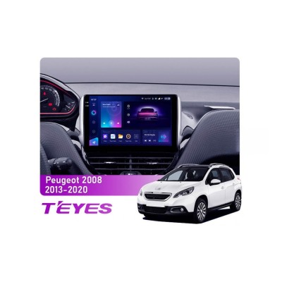 Штатна магнітола Teyes CC3 2k 4+64 Gb Peugeot 2008 1 208 (1 Din) 2013-2020 10"