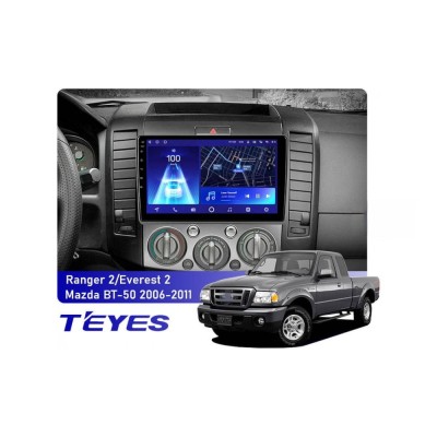 Штатна магнітола Teyes CC2 PLUS 3+32 Gb Ford Ranger 2/Everest 2 (0 Din) 2006-2011 9"