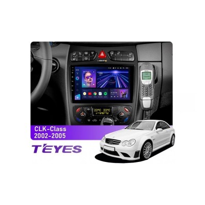 Штатна магнітола Teyes CC3 6+128 Gb 360° Mercedes-Benz CLK-Class C209 A209 (F2) 2002-2005 9"