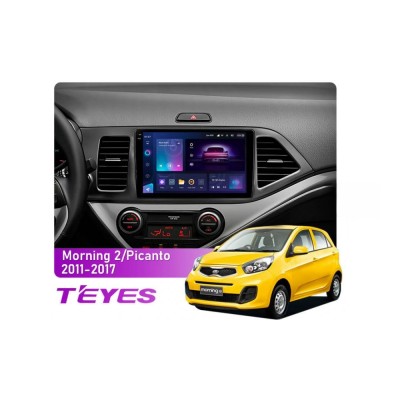 Штатна магнітола Teyes CC3 2k 6+128 Gb Kia Morning 2, Picanto 2011-2017 9"