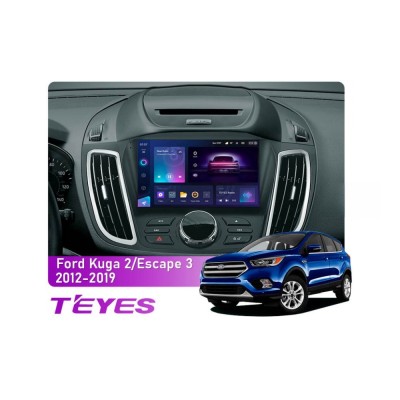 Штатна магнітола Teyes CC3 2k 6+128 Gb Ford Kuga 2/Escape 3 2012-2019 (B) 9"