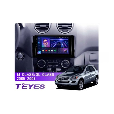 Штатна магнітола Teyes CC3 6+128 Gb 360° Mercedes-Benz ML GL ML350 GL320 X164 2005-2009 9"