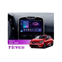 Штатна магнітола Teyes CC3 2k 4+64 Gb Renault Clio 4 BH98 KH98 2012-2015 10"