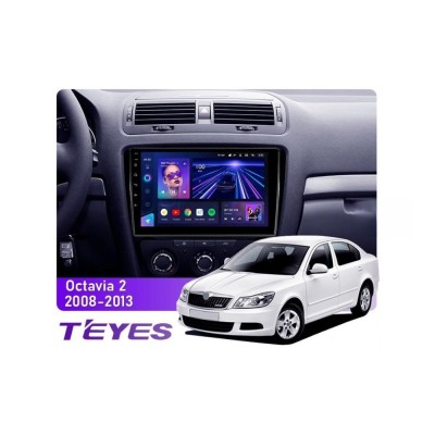 Штатна магнітола Teyes CC3 4+64 Gb Skoda Octavia 2 A5 2008-2013 Black 10"