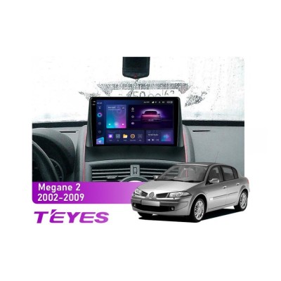 Штатна магнітола Teyes CC3 2k 6+128 Gb 360° Renault Megane 2 2002-2009 9"