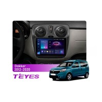 Штатна магнітола Teyes CC3 2k 6+128 Gb 360° Renault Dokker 2012-2020 9"