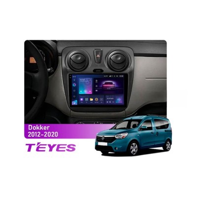 Штатна магнітола Teyes CC3 2k 6+128 Gb 360° Renault Dokker 2012-2020 9"