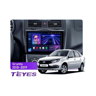 Штатна магнітола Teyes CC3 6+128 Gb LADA Granta Cross 2018-2019 9"