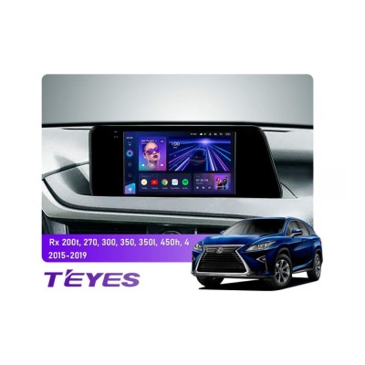 Штатна магнітола Teyes CC3 4+64 Gb Lexus RX200t, RX270, RX300, RX350, RX350L, RX450h AL20 4 2015-2019 (0 Din) 10"
