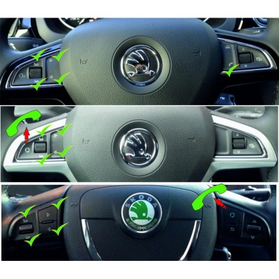 Интерфейс подключения руля и камеры VW/SEAT/SKODA CAN 8Key Timer