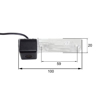 Камера заднього виду Falcon HS8059-AHD Cube Skoda Superb 2009-2012