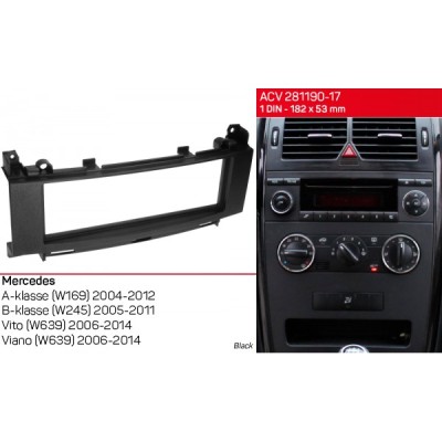 Перехідна рамка ACV Mercedes Vito, Viano, W639, W169, W245 (281190-17)