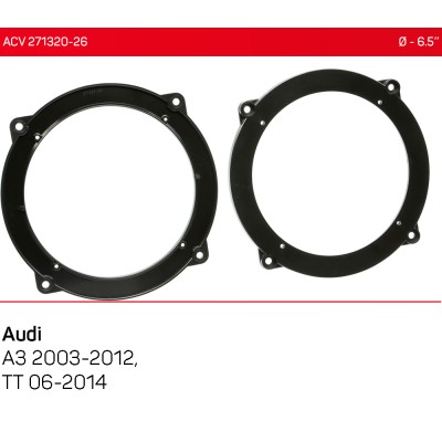 Проставки под динамики ACV 271320-26 для автомобилей Audi A3, TT