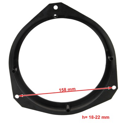 Проставки під динаміки 165 мм / 6.5" Carav 14-033 для автомобілів Alfa Romeo, Dacia, Fiat, Nissan, Opel