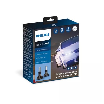 LED лампа PHILIPS H3 11336U90CWX2 Ultinon Pro9000 +250% 12/24V