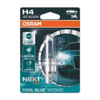 Галогенова лампа Osram H4 12V 60W P43t Cool Blue Intense Next Gen +100% 1 лампа (64193CBN-01B)