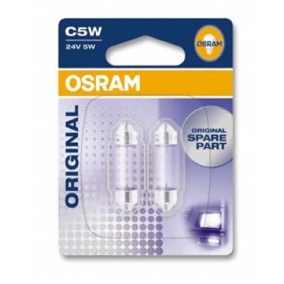 Галогенна лампа OSRAM 6423-02B C5W 36mm 24V SV8.5-8 10X2 Blister