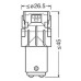 Габарит LED OSRAM LEDriving SL 7528DWP-02b P21/5W 12V BAY15d White