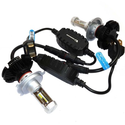 Світлодіодні лампи LED Guarand 7S H4 Hi/Low ZES 5000k 6000Lm 12-24v