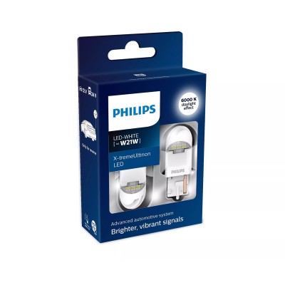 Комплект светодиодных ламп Philips 11065XUWX2 W21W 12/24V X-tremeUltinon LED gen2 white B2