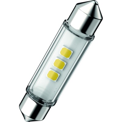 Світлодіодна лампа PHILIPS 11866WU70X1 C5W LED Ultinon Pro7000 Festoon SV8.5 WHITE 4000K 43mm 12V (1 шт)