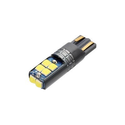 Світлодіодна лампа TBS T10 10 SMD 3030 WHITE Canbus W2,1x9,5d (W5W) 12/24V