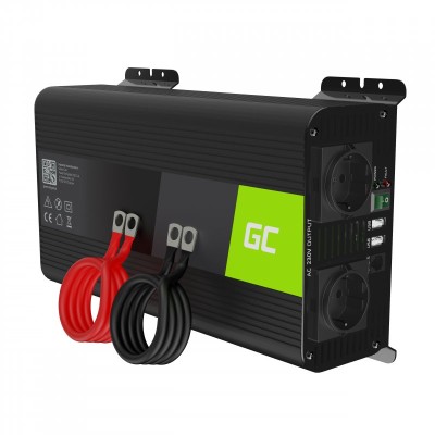 Преобразователь напряжения Green Cell PRO INVGC09 12V to 230V 1000W/2000W чистый синус