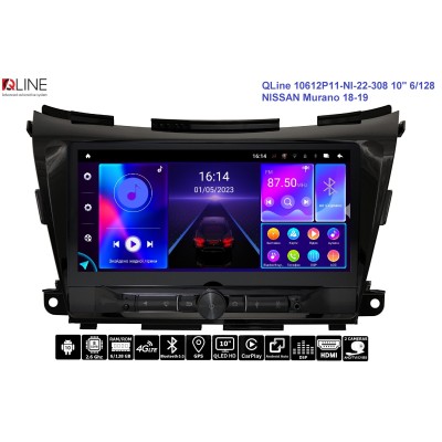 Автомагнітола QLine AMR 10612Р11-NI-22-308 10" 6/128 NISSAN Murano 18-19