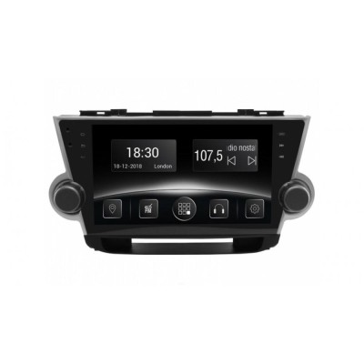 Штатна магнітола Gazer CM6510-XU40 Toyota Highlander (XU40), 2008-2015