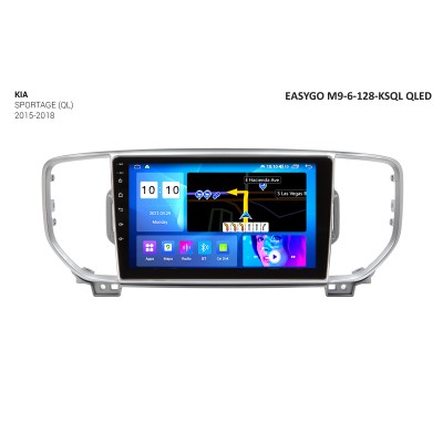 Штатное головное устройство EasyGo M9-6-128-KSQL QLED KIA Sportage