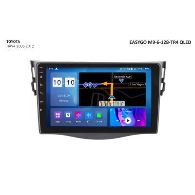 Штатное головное устройство EasyGo M9-6-128-TR4 QLED Toyota RAV4