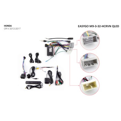 Штатная автомагнитола EasyGo M9-3-32-HCRVN QLED Honda CR-V 2012-2017