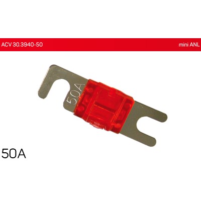 Запобіжники mini ANL 50А 1 шт. ACV 30.3940-50