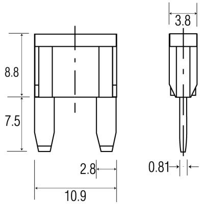 Запобіжник АТМ 5А 1шт ACV 30.3950-05