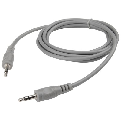 AUX кабель Jack 3.5 мм - 1.5 м сірий AWM 110-08
