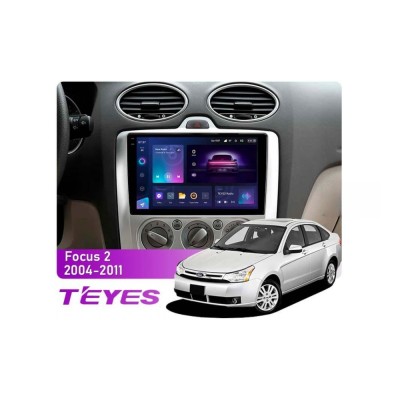 Штатна магнітола Teyes CC3 2k 6+128 Gb 360° Ford Focus 2 (Mk 2) 2004-2011 (F1) 9"