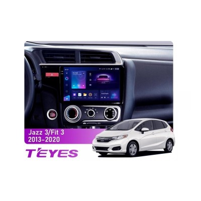Штатна магнітола Teyes CC3 2k 4+64 Gb Honda Jazz 3, Fit 3 GP GK 2013-2020 (B) 10"