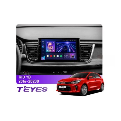 Штатна магнітола Teyes CC3 4+64 Gb Kia RIO YB KX Cross (1 Din) 2016-2020 9"