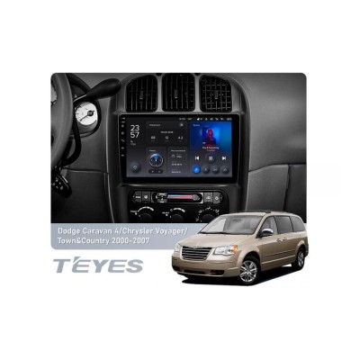 Штатна магнітола Teyes X1 2+32 Gb Wi-Fi Dodge Caravan 4, Chrysler Voyager RG RS, Town&Country RS 2000-2007 (A) 10"